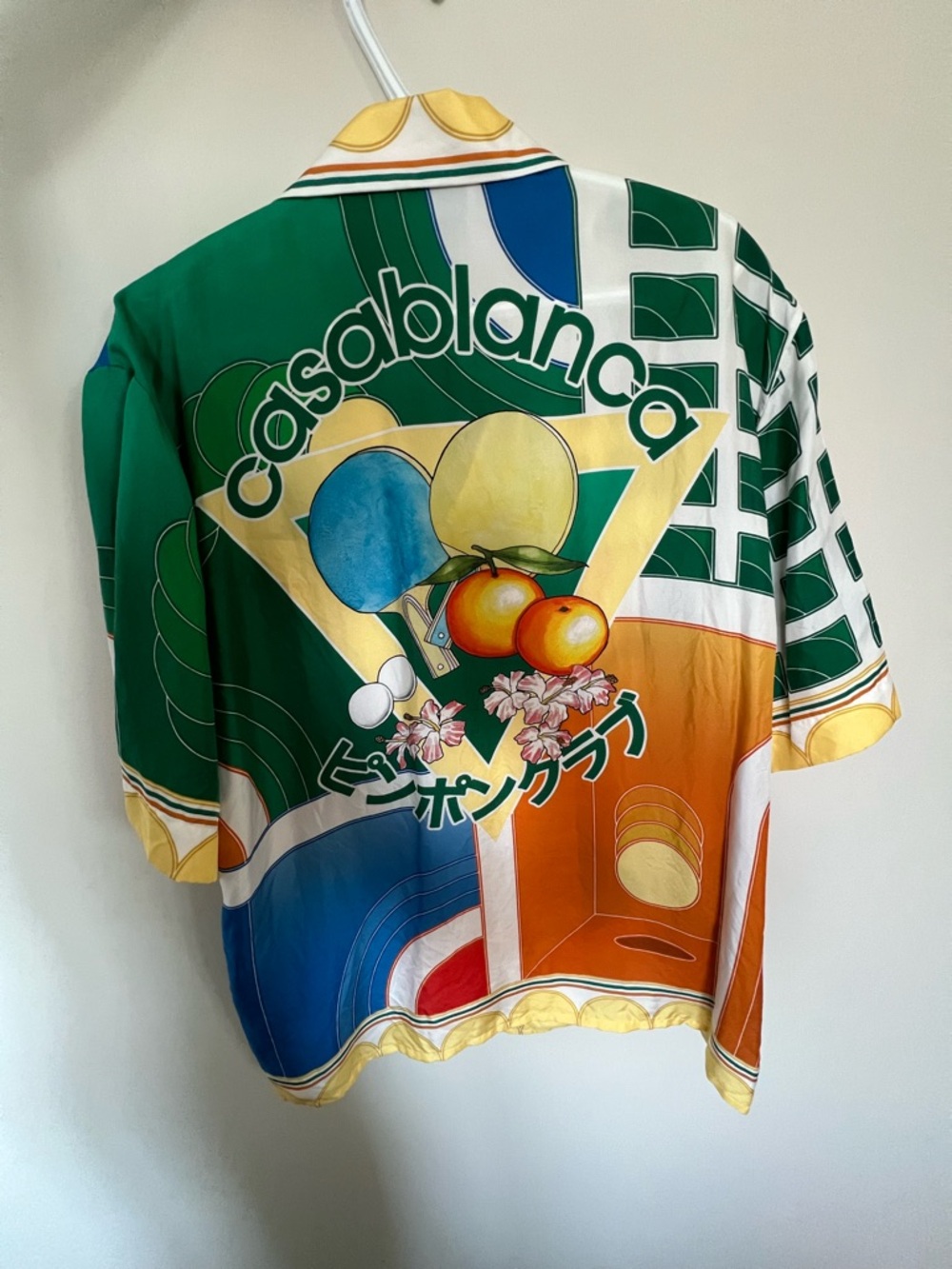 Casablanca Reve De Tennis Multicolor Silk Shirt